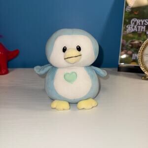 Ty Beanie Baby Twinkles Blue Penguin Plush 6” Light Blue White EUC